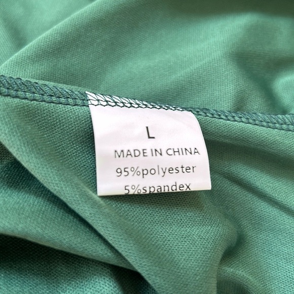 Pleated Chiffon Midi Skirt Green Size Large NWOT - Picture 5 of 7